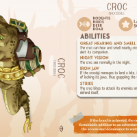 Croc charactercard castnplay